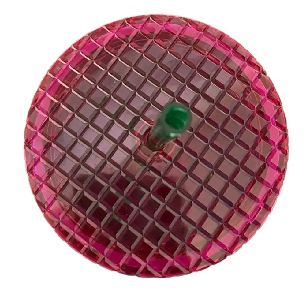 STARBUCKS Spring 2023 Watermelon Grid Green Pink Lid 24 OZ. Tumbler NWOT